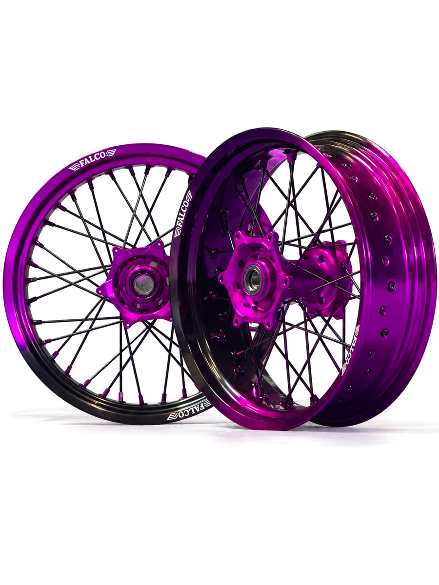 JANTES SUPERMOTARD BICOLORE DEGRADE FALCO® 100% PERSONNALISABLES