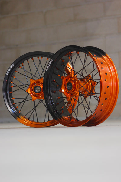 Jantes Supermotard bicolore 24H FALCO® compatibles KTM